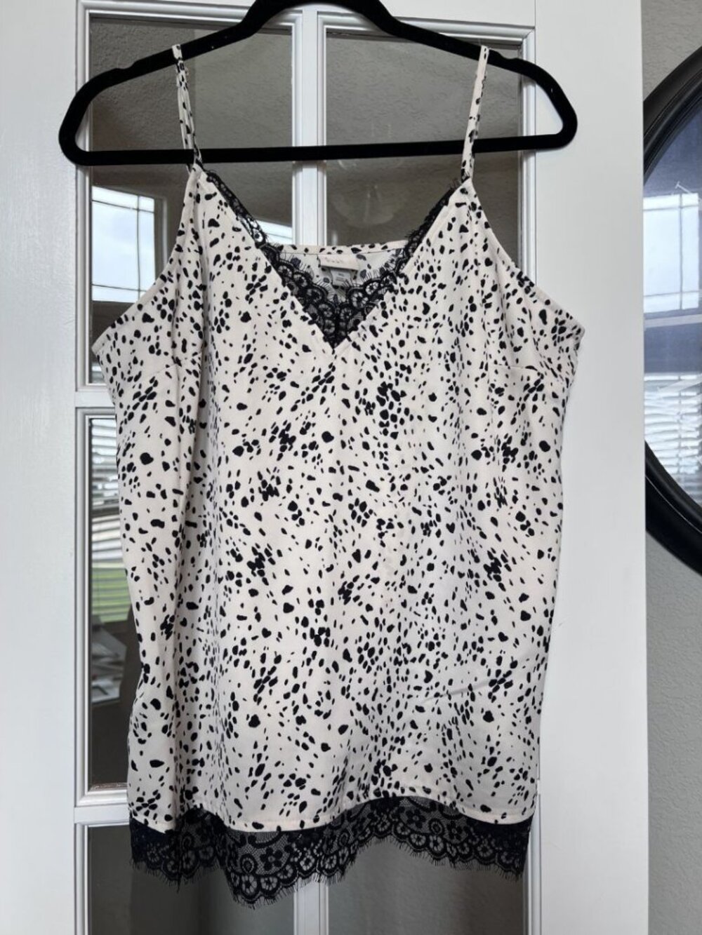 Silky & Lace Black and Cream Cami